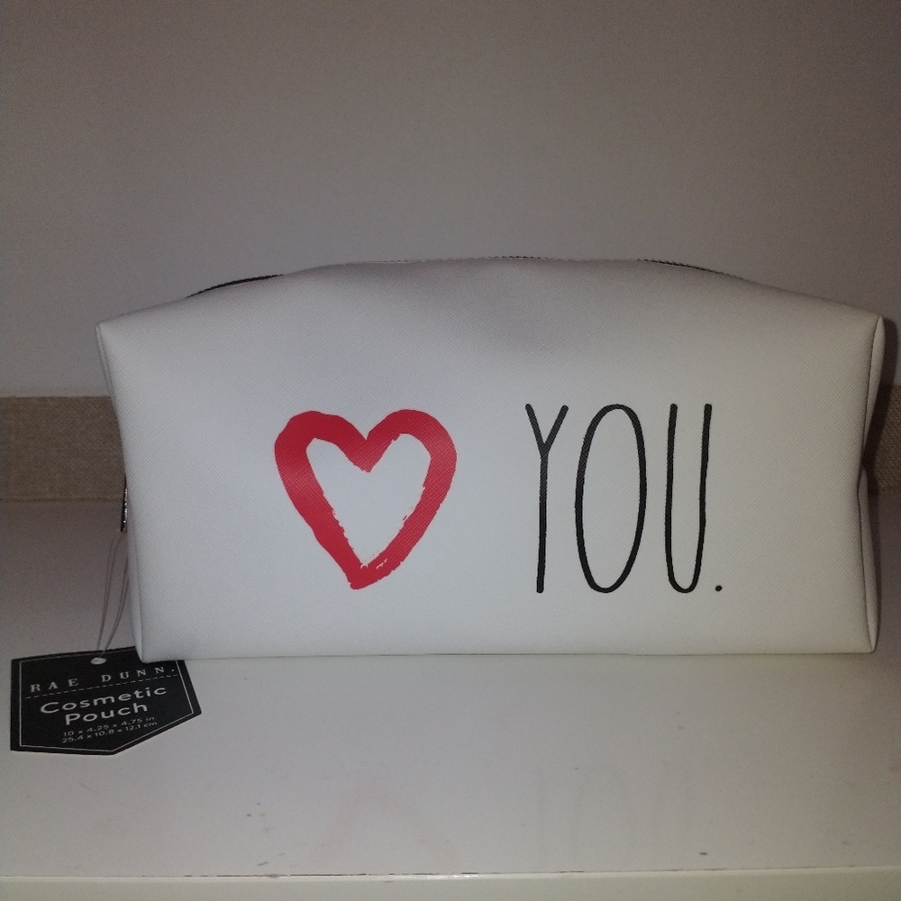 BNWT Rae Dunn ❤️ You Cosmetics Bag - Picture 1 of 2